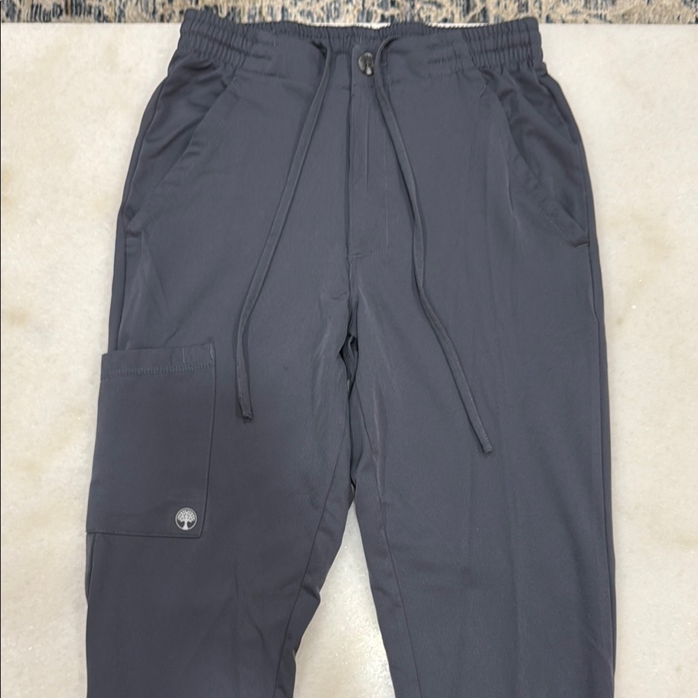 Healing Hands Gray Cargo Pants Relaxed Fit